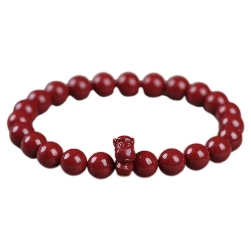 陌阡雪 国潮本命年好运转运珠十二生肖 轻奢高级感#好运 朱砂 手串 男女同款情侣款