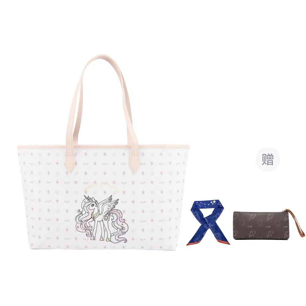 PinkyPinky My Little Pony Tote Bag Brown/Off-White