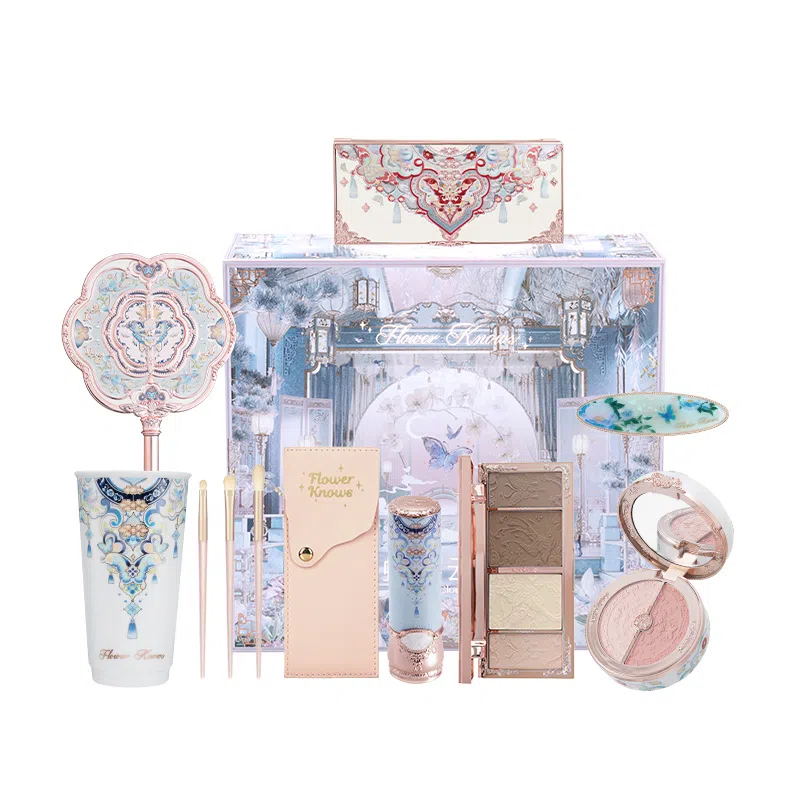 花知晓 棠雪彩妆套装 自然哑光亮泽