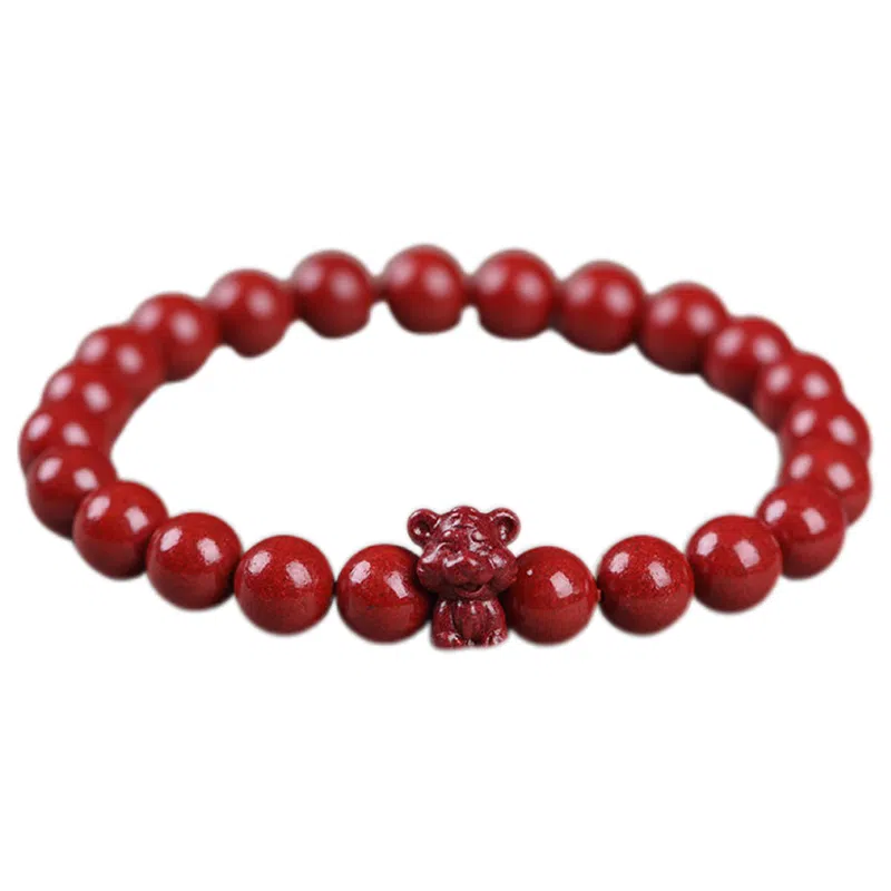 陌阡雪 国潮本命年好运转运珠十二生肖 轻奢高级感#好运 朱砂 手串 男女同款情侣款