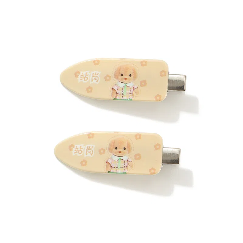 如花梦 可爱奶油风小鼻嘎额前刘海侧边夹 甜美粉色少女心无痕 发夹 女款