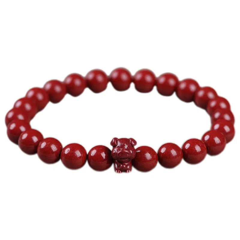 陌阡雪 国潮本命年好运转运珠十二生肖 轻奢高级感#好运 朱砂 手串 男女同款情侣款