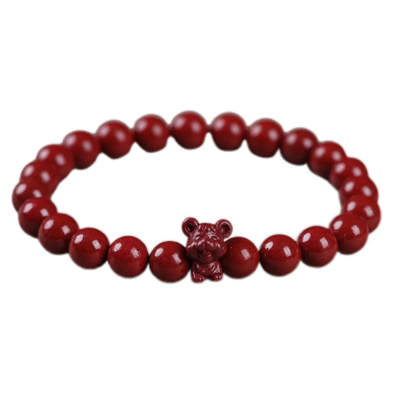 陌阡雪 国潮本命年好运转运珠十二生肖 轻奢高级感#好运 朱砂 手串 男女同款情侣款