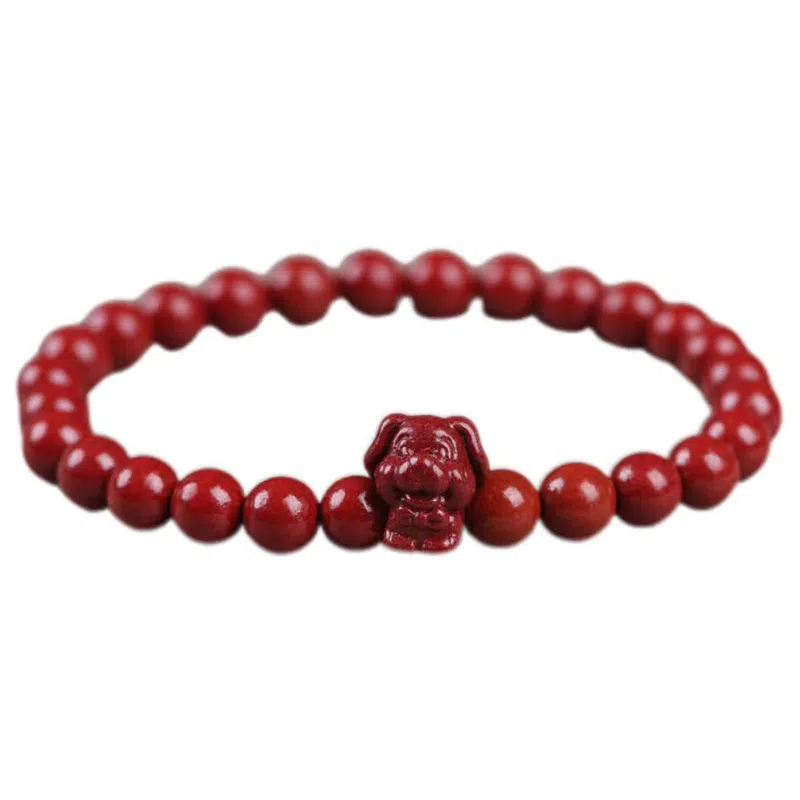 陌阡雪 国潮本命年好运转运珠十二生肖 轻奢高级感#好运 朱砂 手串 男女同款情侣款