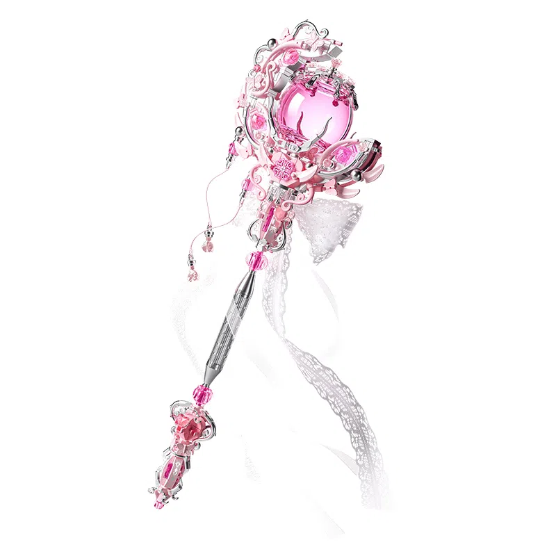 欧洛伊 仙境秘语仙女权杖魔法棒积木摆件 拼装模型