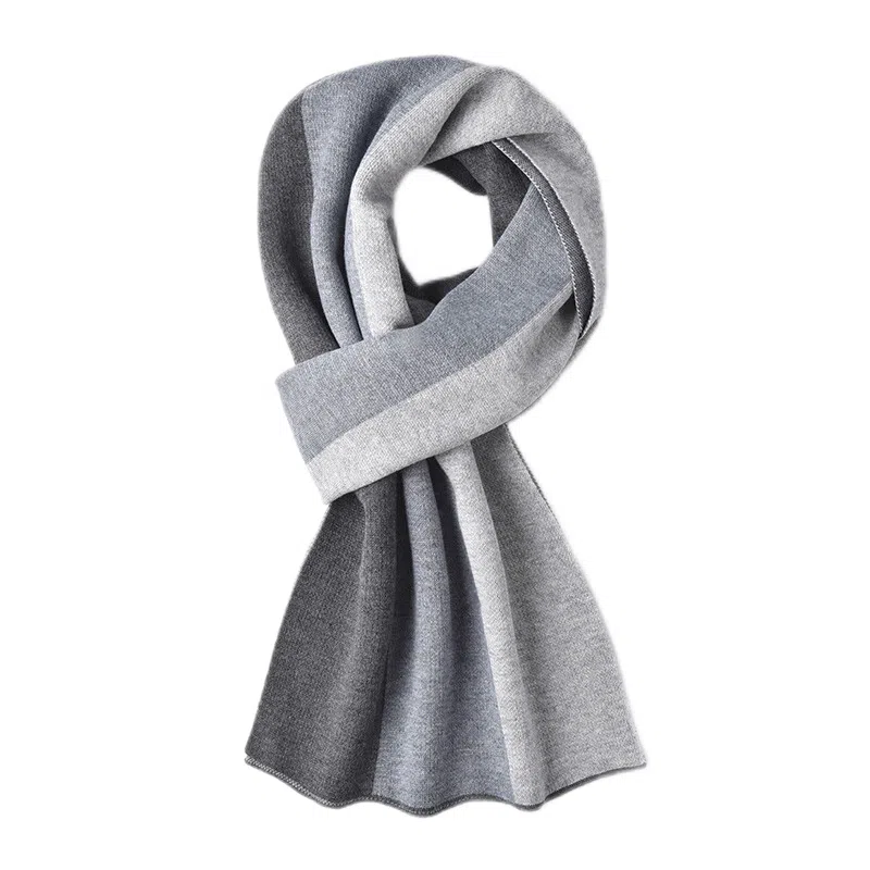 【礼赠保暖佳品】 啄木鸟 【精装】时尚百搭英伦风围脖秋冬季加厚保暖防寒含羊毛针织 围巾 男女同款情侣款