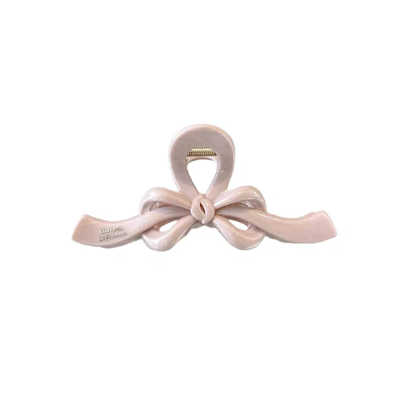 水中玉 大号蝴蝶结抓夹高级感后脑勺盘发鲨鱼夹发卡头饰 亚克力 发夹 女款