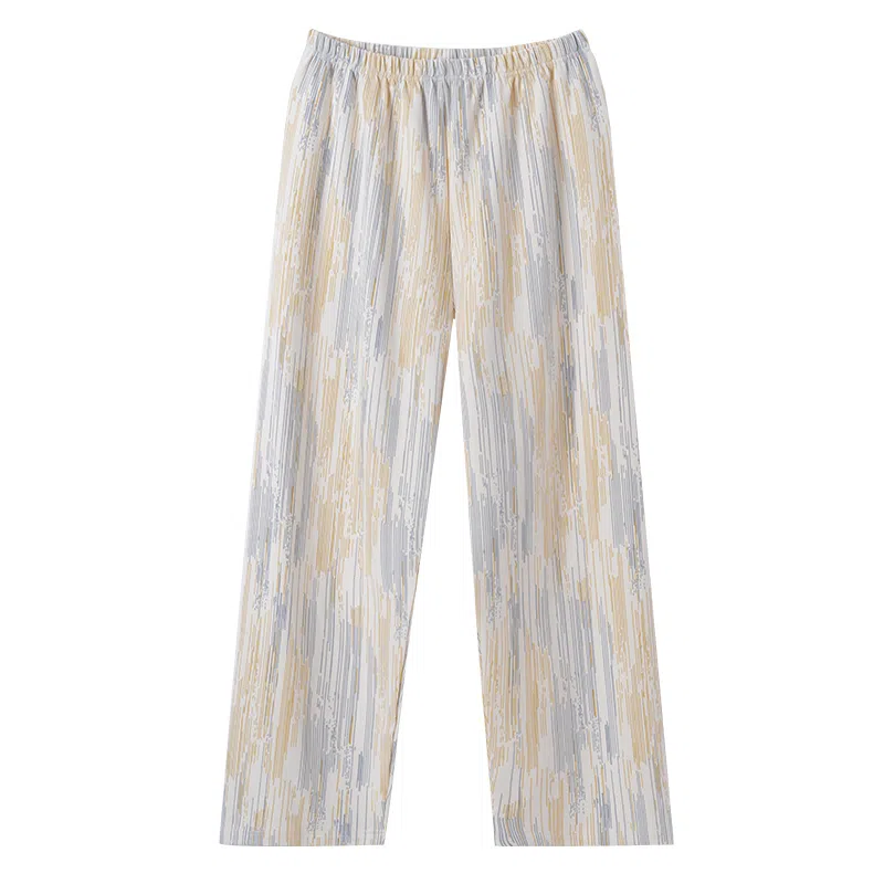 莫代尔 舒适亲肤柔软可外穿长裤春秋季睡裤 女款 杏色