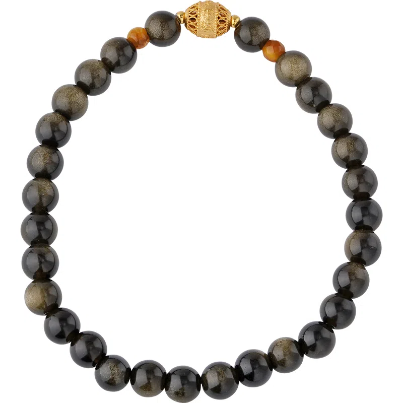 布达拉宫 原创设计高级感升职加薪财源滚滚时来好运 黑曜石 手串 男女同款情侣款