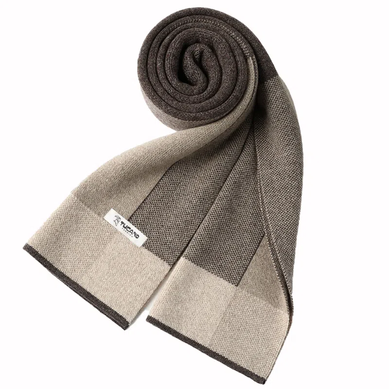 啄木鸟 百搭 高档保暖 绒线围巾 男款