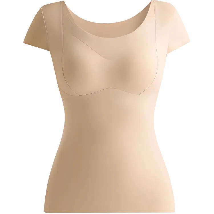 莫代尔 防寒纯色无痕内穿打底保暖上装 女款 肤色