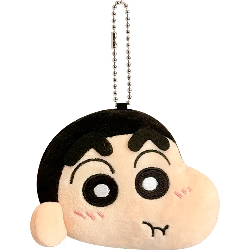 歪瓜出品 蜡笔小新角色 随身镜 可爱搞怪钥匙扣 谷圈挂件