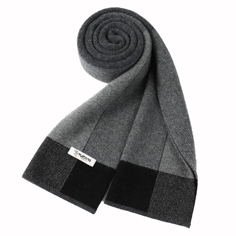 啄木鸟 百搭 高档保暖 绒线围巾 男款