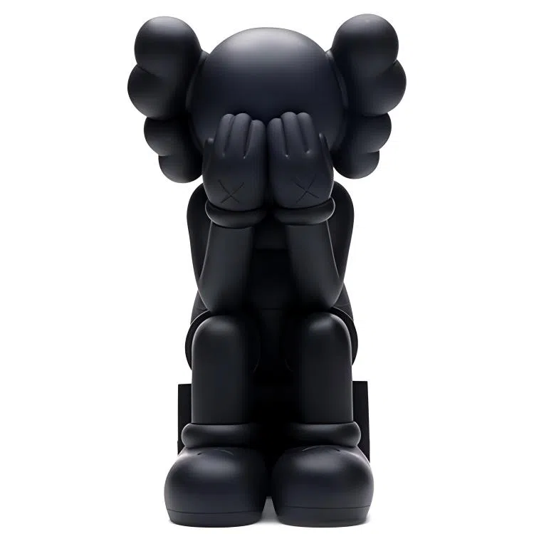 KAWS Passing Through Open Edition Vinyl Figure Black 20.3cm