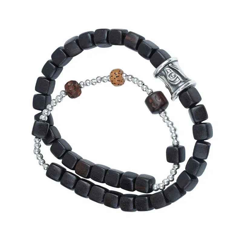 布达拉宫 原创设计锦上添花财源广进事业有成多圈方块#好运 紫光檀 手串 男女同款情侣款