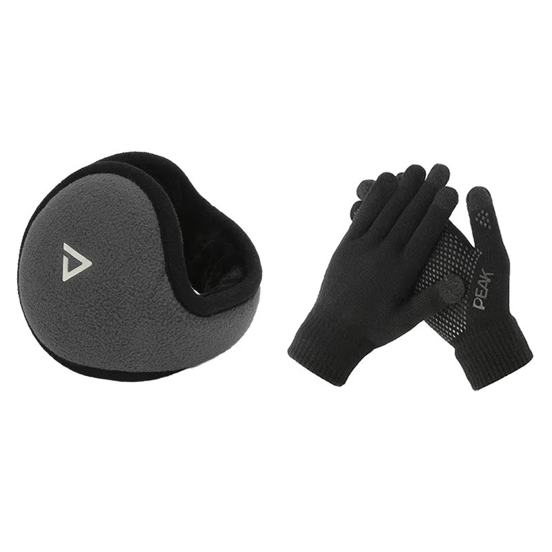 匹克 保暖套装户外骑行跑步防寒可触屏 聚酯纤维 绒线手套 男女同款情侣款