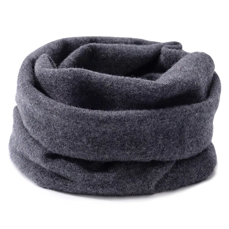 啄木鸟 户外骑行运动秋冬季简约百搭脖套加厚保暖围巾防寒护颈多功能面罩套头帽运动保暖神器 羊毛 围脖 男女同款情侣款