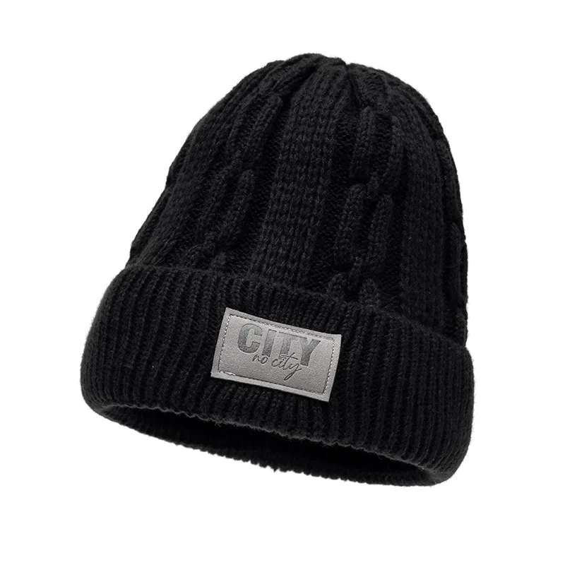 山一丸 保暖加厚防风护耳冬季 腈纶 绒线帽 男女同款情侣款