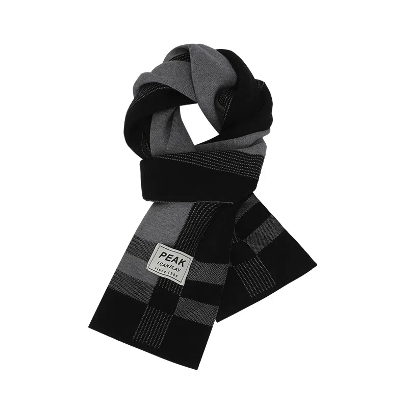 匹克 轻盈无感  穿戴舒适 聚酯纤维 绒线围巾 男款