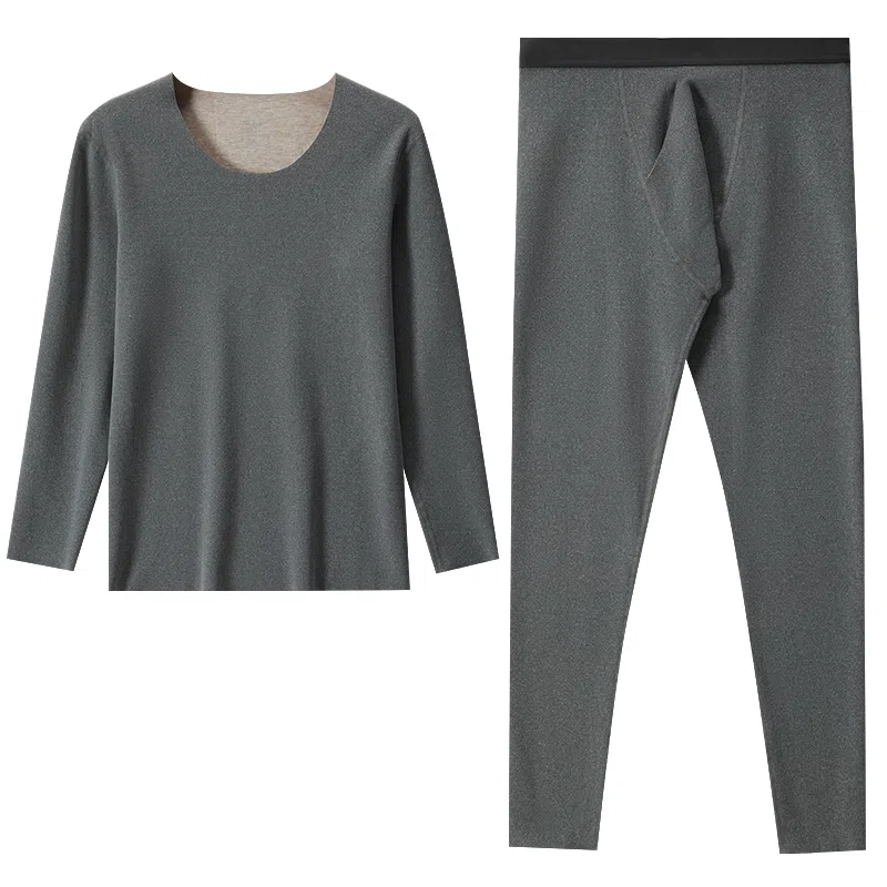 恒源祥 发热加厚无痕打底保暖套装 男款