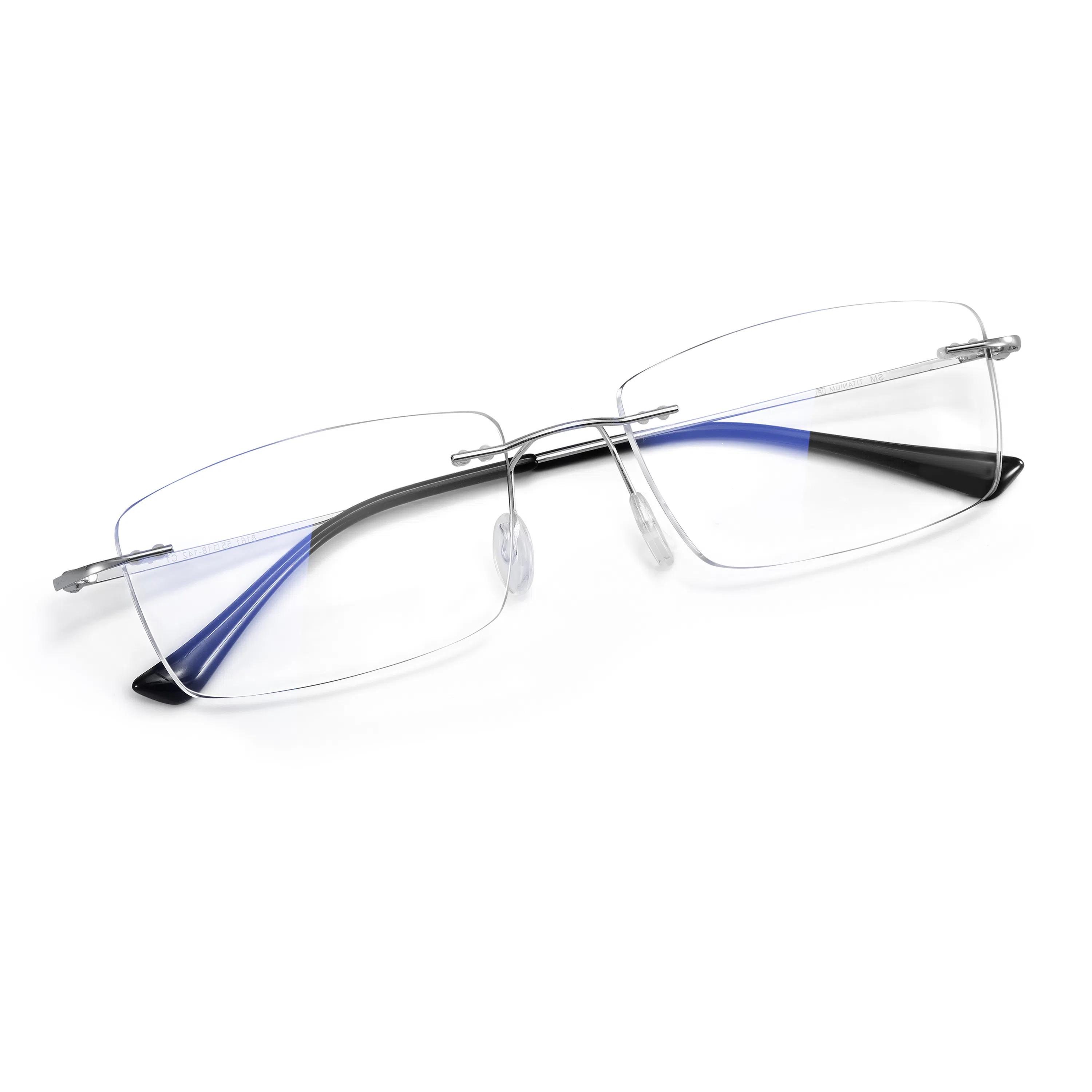 【联系客服可配度数】 苍木优品 超轻纯钛金丝边无框近视镜框男大脸金边斯文败类无边框钛架可佩镜片 功能性眼镜 男女同款情侣款