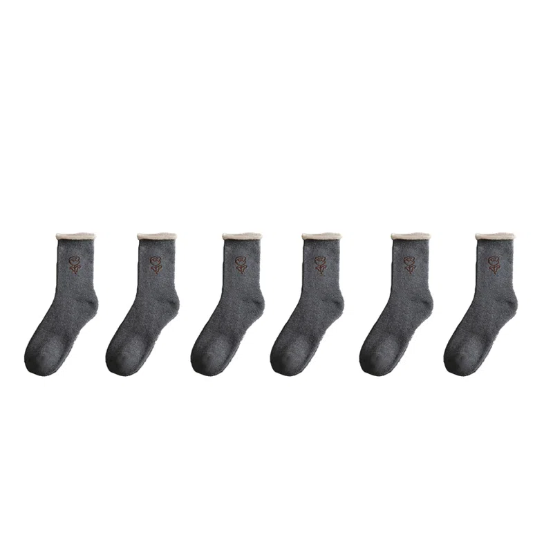 棉基因 加厚运动透气防臭中筒袜 女款 组合装