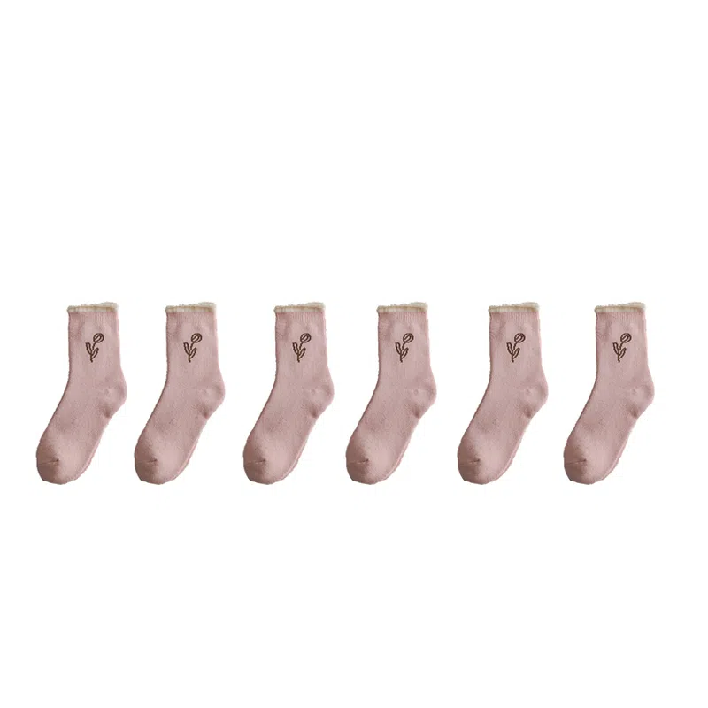 棉基因 加厚运动透气防臭中筒袜 女款 组合装