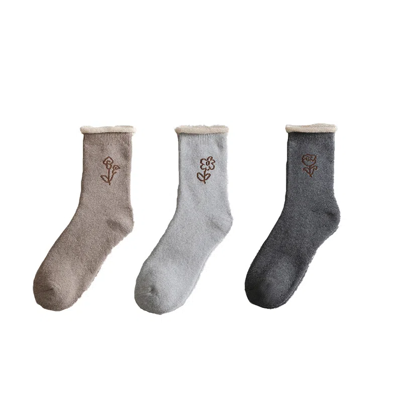 棉基因 加厚运动透气防臭中筒袜 女款 组合装