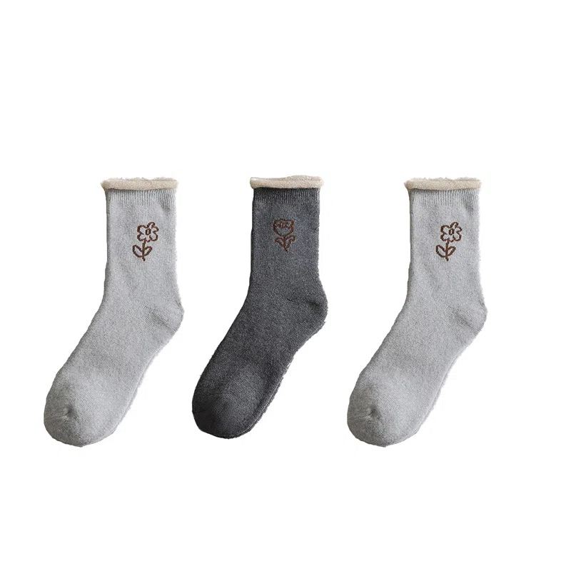 棉基因 加厚运动透气防臭中筒袜 女款 组合装