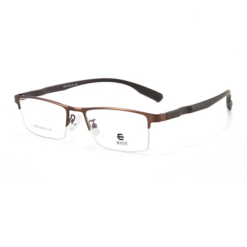 康视顿 商务半框 纯钛注塑钛材 眉毛框/眉线框 光学镜架  男款