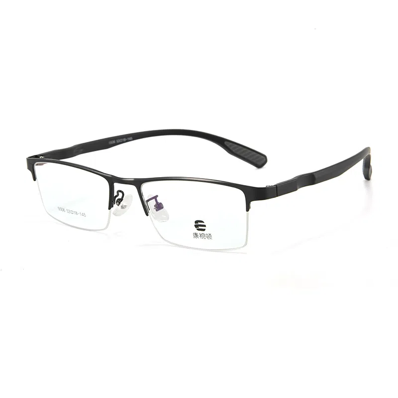 康视顿 商务半框 纯钛注塑钛材 眉毛框/眉线框 光学镜架  男款
