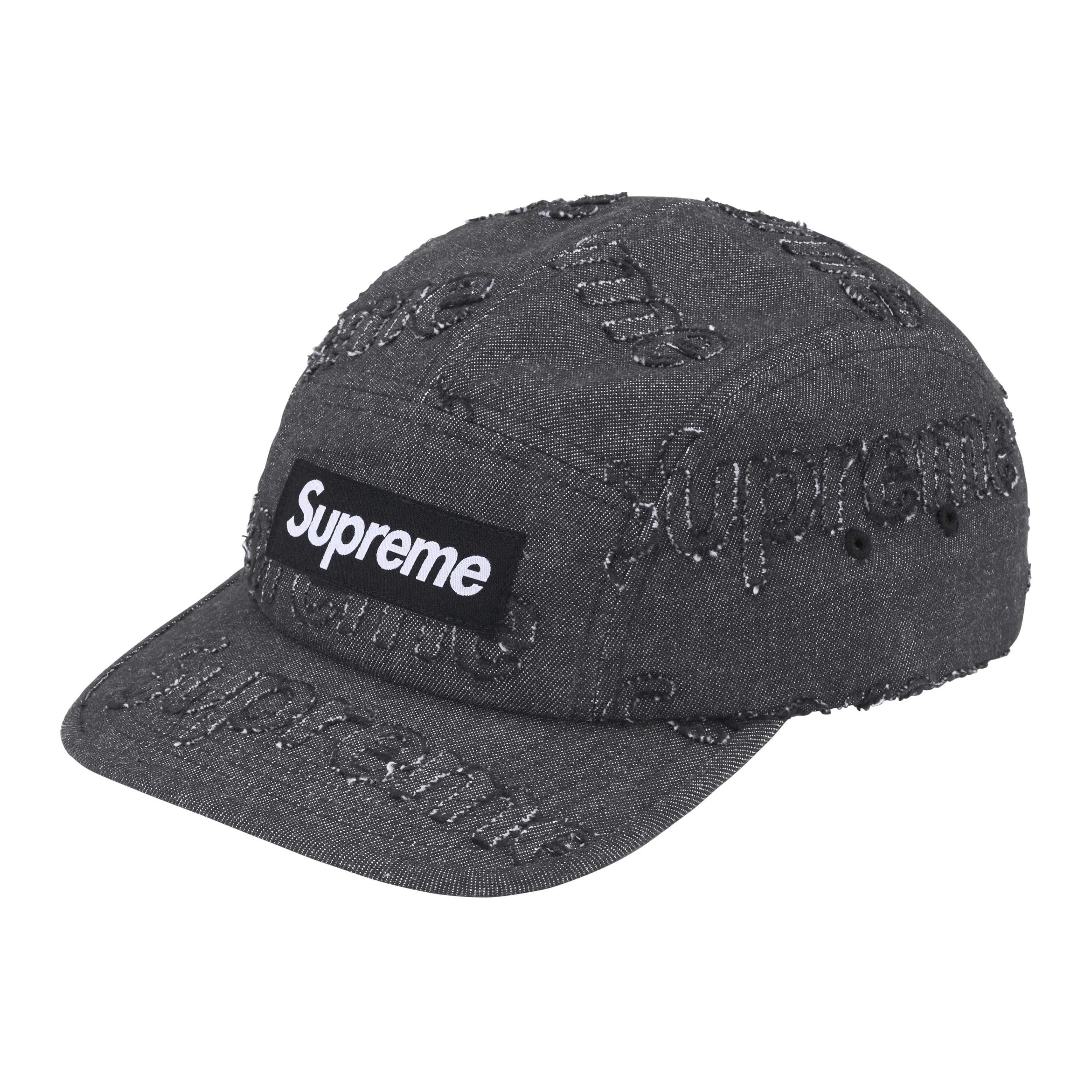 Supreme FW24 WEEK 9 Lasered Denim Camp Cap -