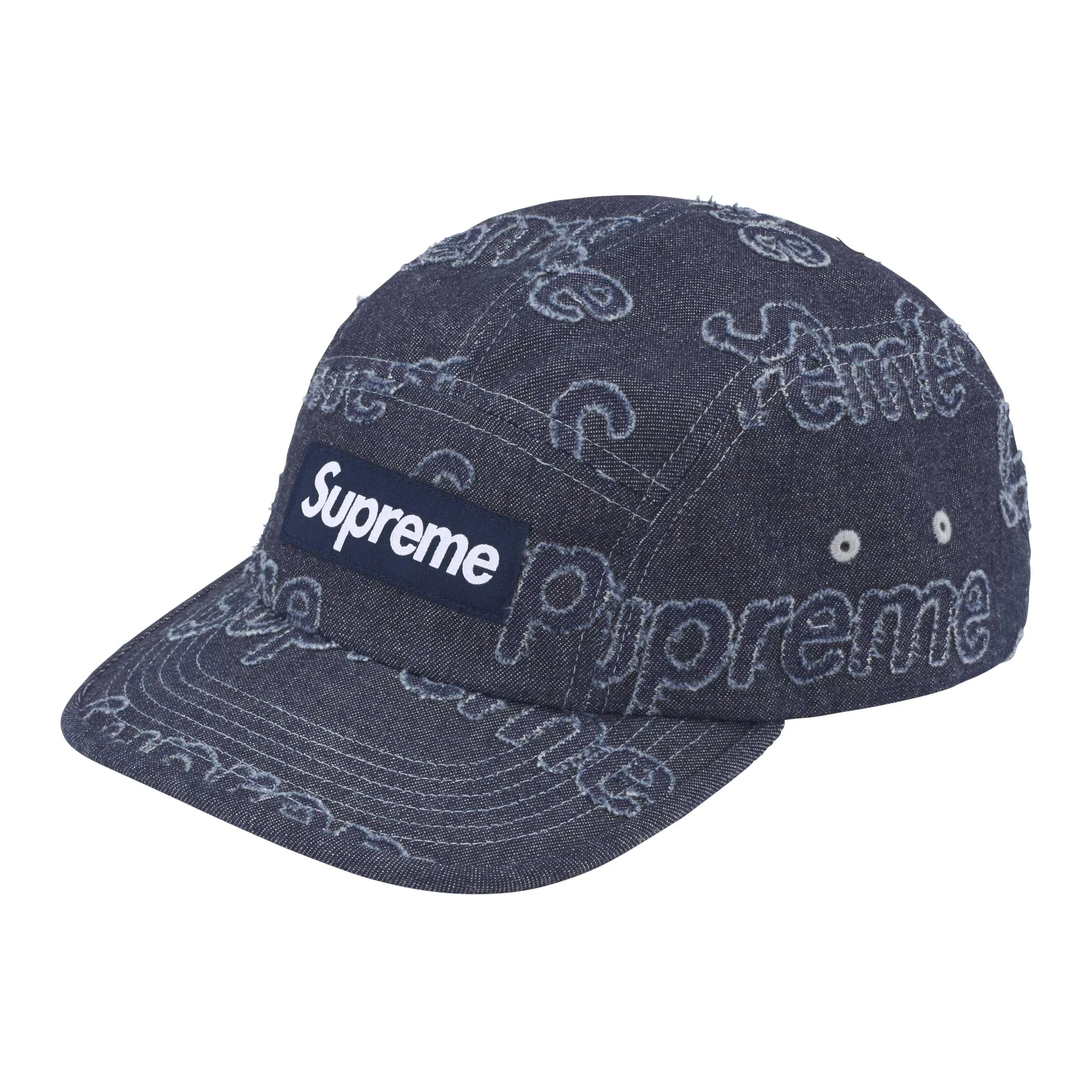 Supreme FW24 WEEK 9 Lasered Denim Camp Cap -