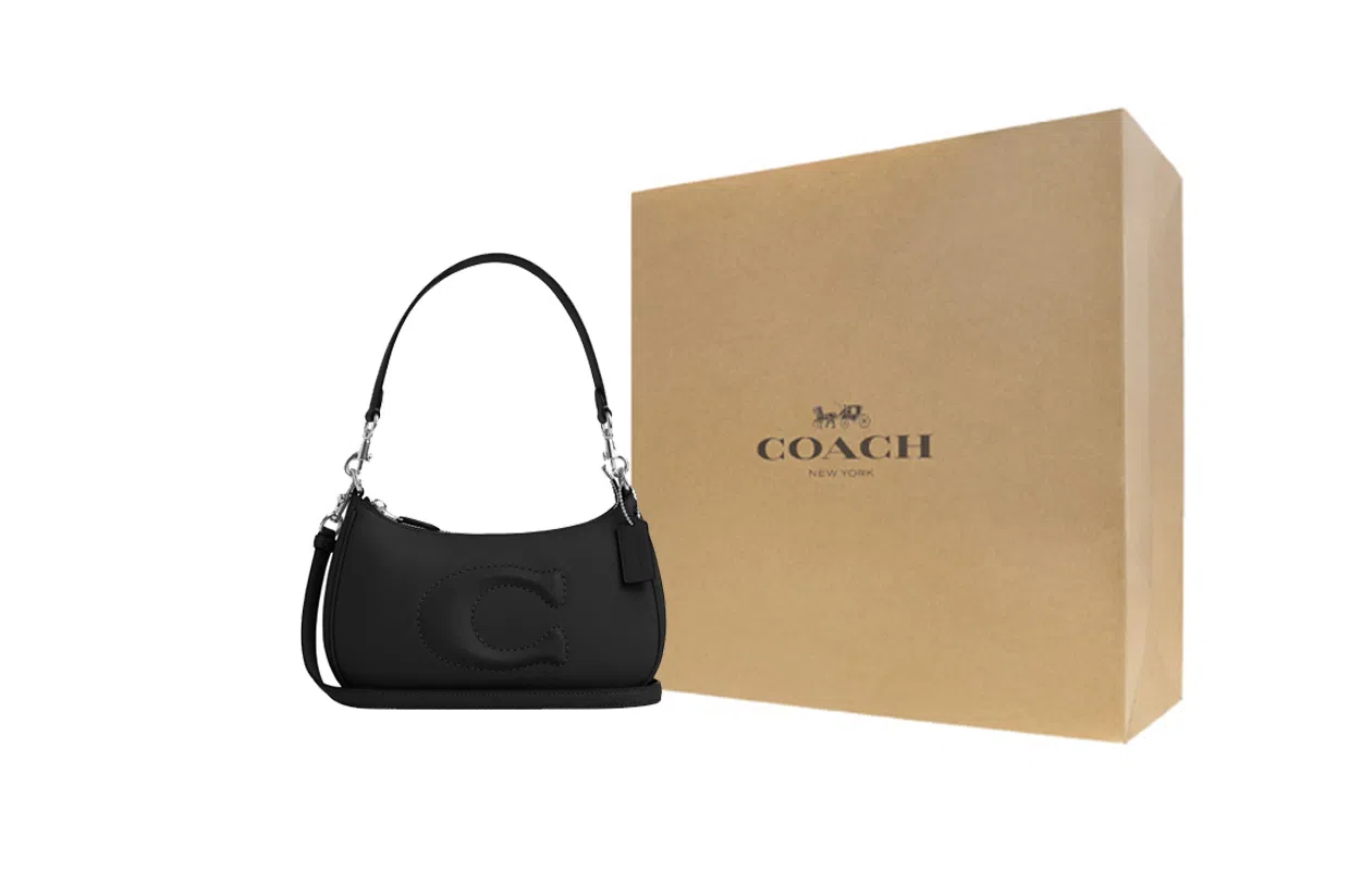 COACH Teri 24 Silver Black