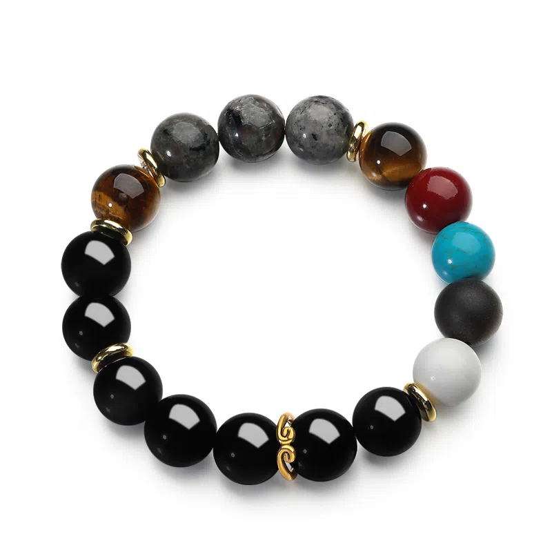 周帝王 【原创黑神话悟空五行珠】国潮新中式国风佛珠招财纳福转运珠平安喜乐前程似锦财源滚滚礼盒 檀木 手串 男女同款情侣款