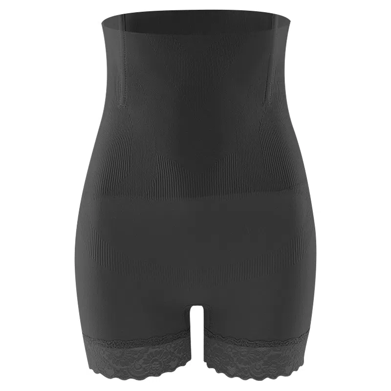 二三二三 无痕提臀翘臀束腰收腹纯色内裤 女款 蕾丝款黑