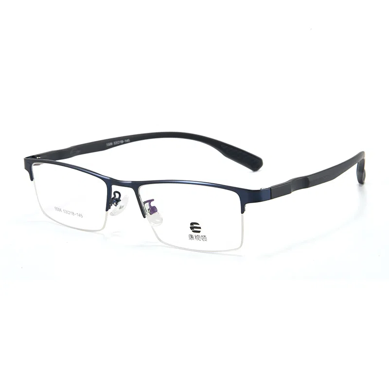 康视顿 商务半框 纯钛注塑钛材 眉毛框/眉线框 光学镜架  男款