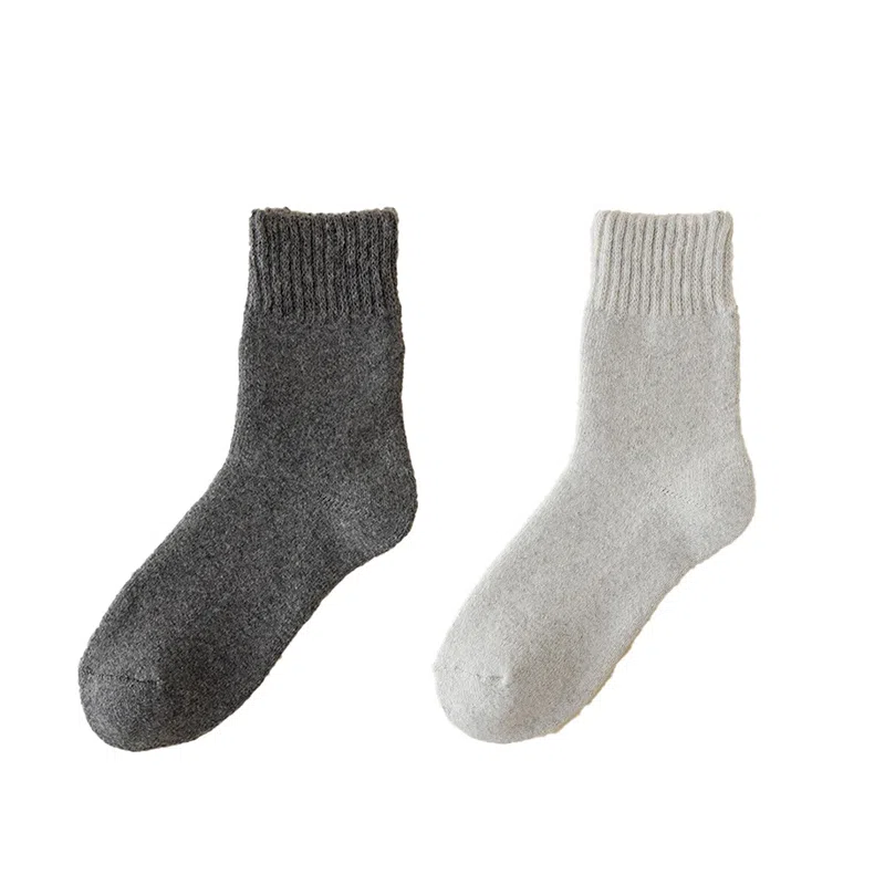 棉基因 加厚抗寒保暖毛巾防寒毛圈中筒袜 男款 组合装