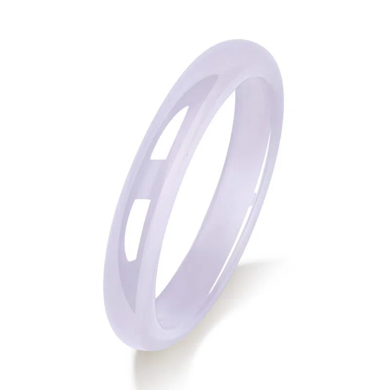 北京黄金 渐变粉 新中式国风设计 清冷高级氛围感穿搭 简约日常百搭通勤 玉髓 手镯 女款