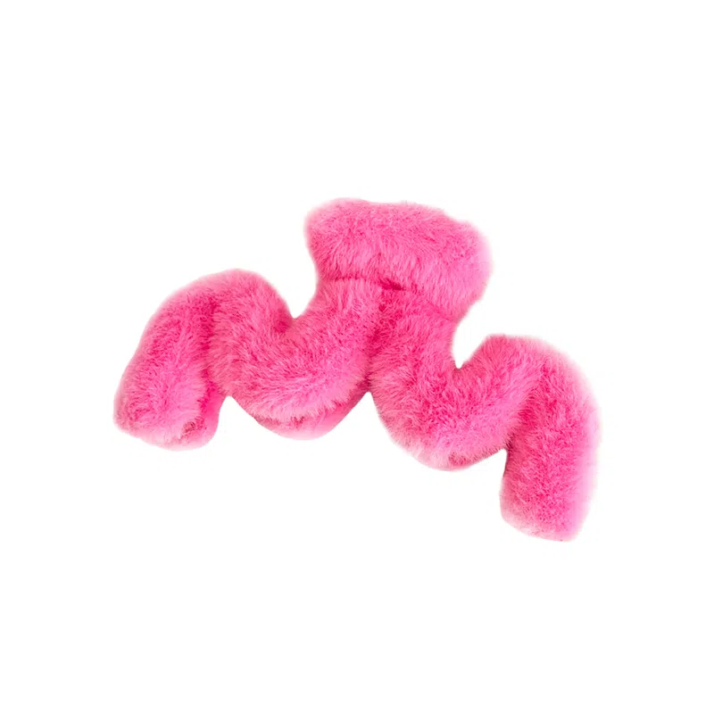 水中玉 秋冬毛绒抓夹后脑勺头发大号鲨鱼夹毛毛发量大夹子头饰发卡 亚克力 发夹 女款