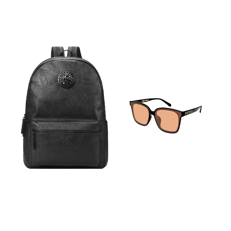 Chusu Black Lion Head Backpack