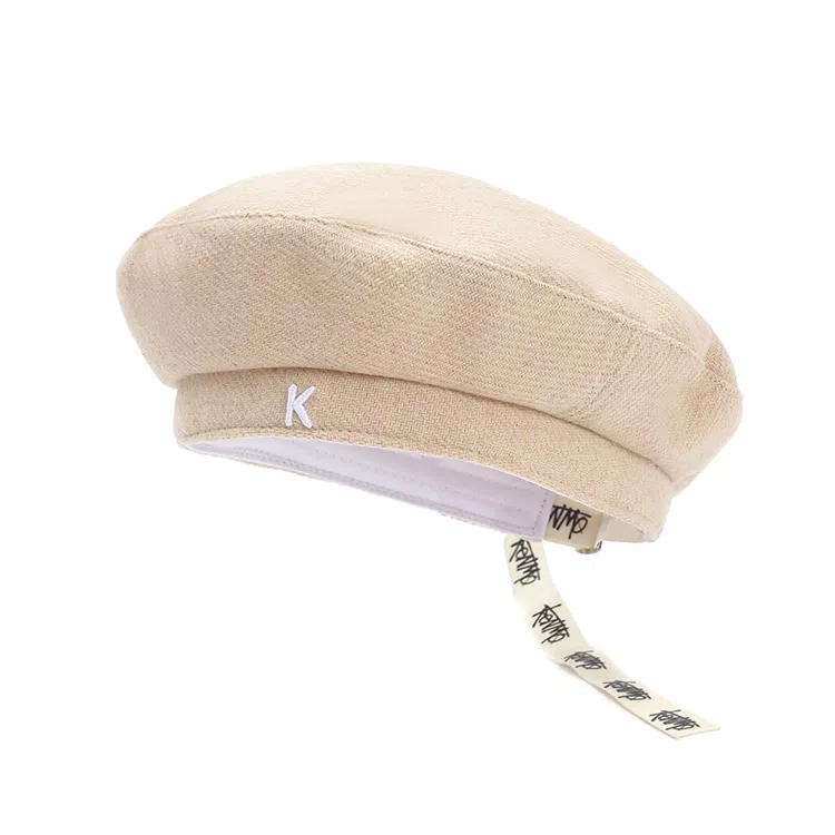 肯默 秋冬保暖 高街长飘带 头围可调节 涤纶 贝雷帽 男女同款情侣款