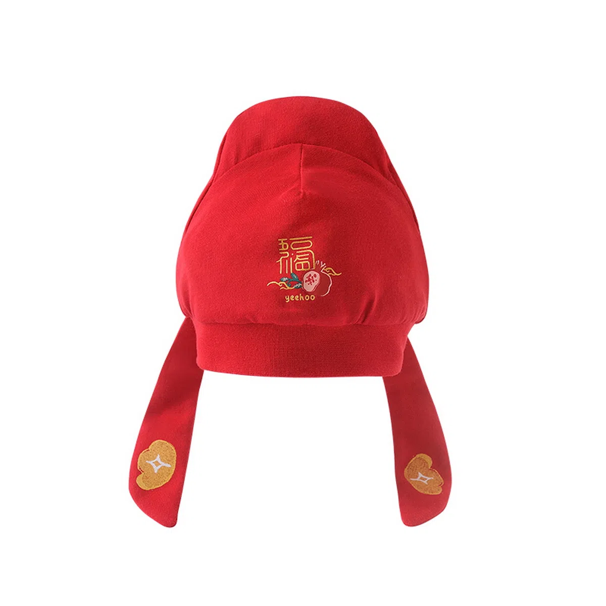 英氏 金宝帽新生儿防风保暖纯棉状元帽 棉 针织帽 儿童款