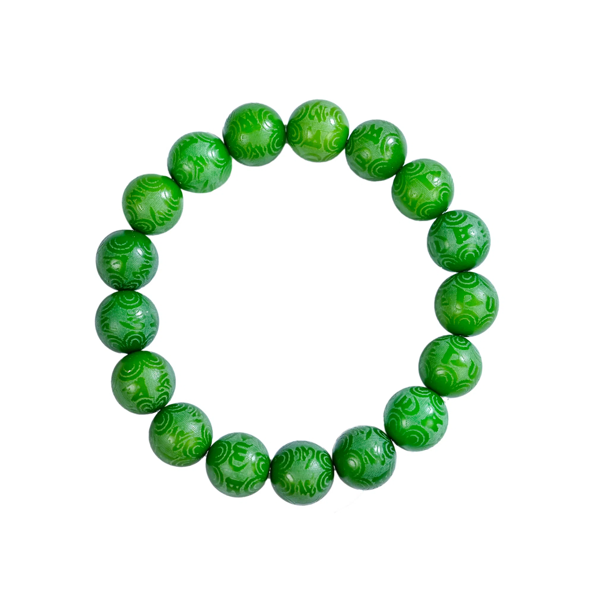 物㯖 国潮雕刻六字真言浅紫冰飘花佛珠招财纳福考试考研上岸绕指柔文艺民族风转运手持 好运 白玉菩提 手串 男女同款情侣款