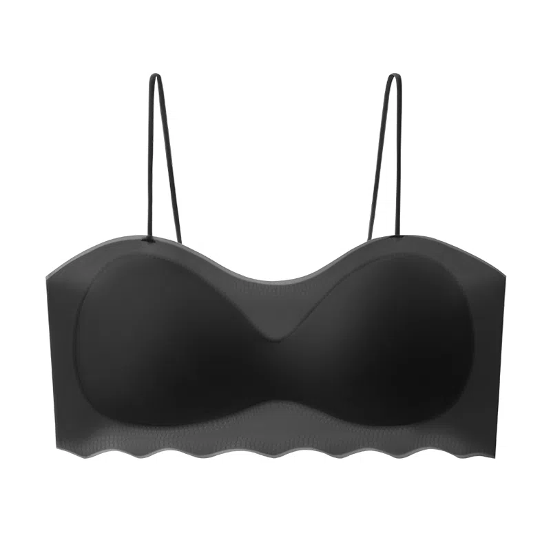 棉基因 无痕冰丝美背细肩带薄款小胸聚拢抹胸防走光少女百搭文胸 女款 组合装