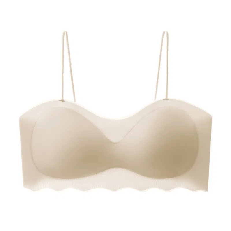 棉基因 无痕冰丝美背细肩带薄款小胸聚拢抹胸防走光少女百搭文胸 女款 组合装