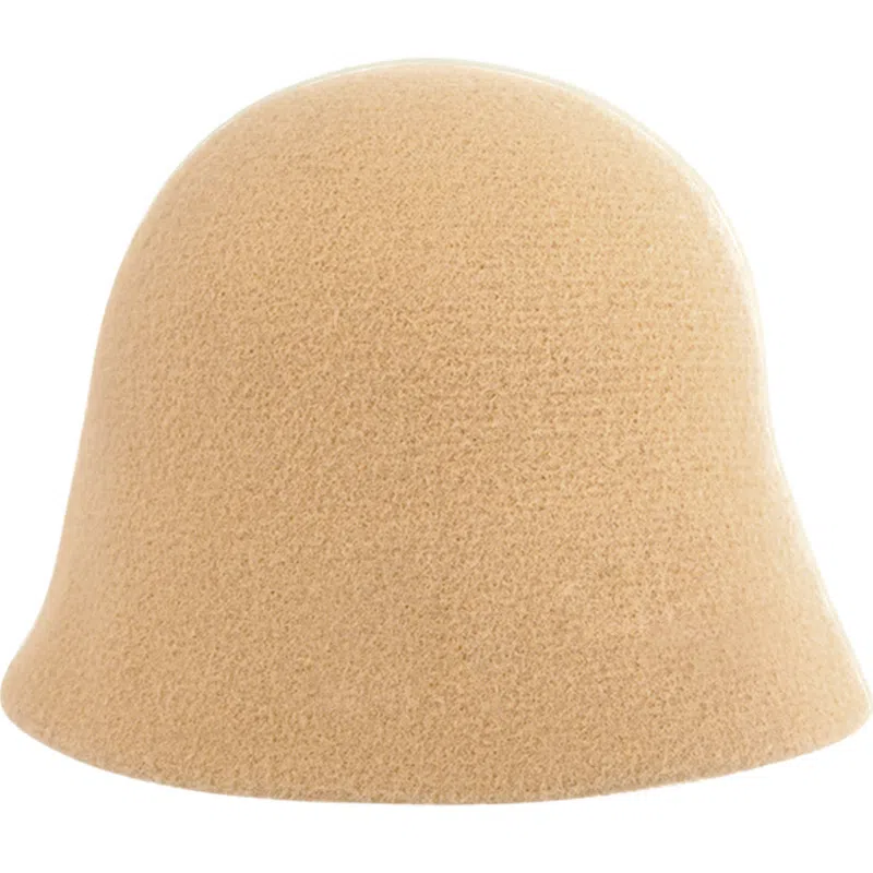 【通勤出街神器】 啄木鸟 纯色高级感水桶帽秋冬保暖百搭毛绒帽子防风防寒韩系盆帽显脸小素颜遮脸轻奢 羊毛 渔夫帽 女款