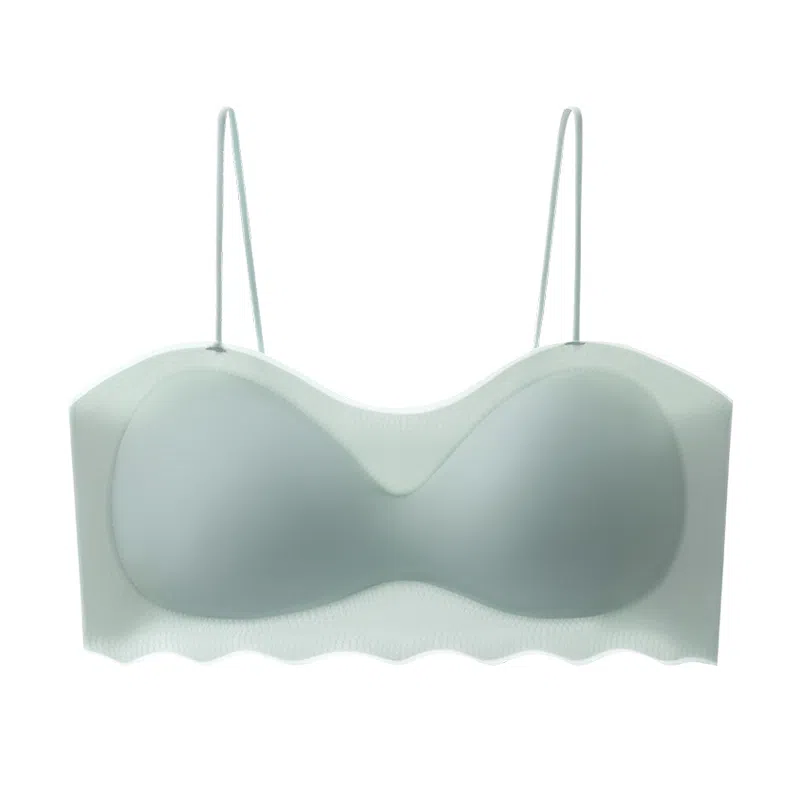 棉基因 无痕冰丝美背细肩带薄款小胸聚拢抹胸防走光少女百搭文胸 女款 组合装