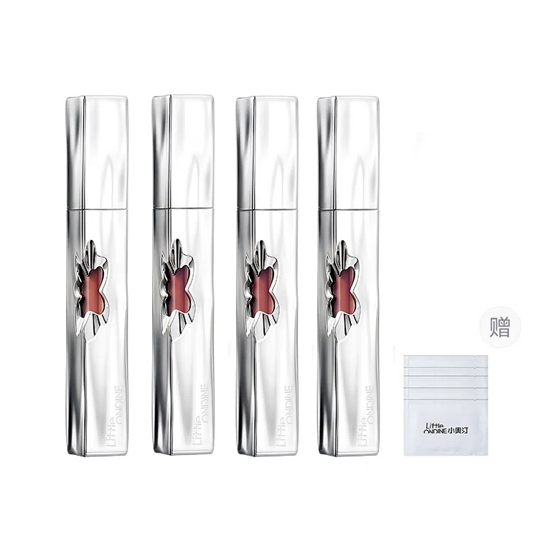 小奥汀 花心唇泥四支装 易上色 丝绒 不沾杯显白气色