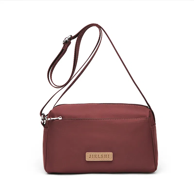 捷朗仕 纯色休闲简约日常通勤时尚百搭 尼龙布 单肩斜挎包 男女同款情侣款 多色